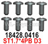 Wltoys 124019 Screws 18428.0416 Screws. ST1.7x4PB D3.